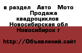  в раздел : Авто » Мото »  » Продажа квадроциклов . Новосибирская обл.,Новосибирск г.